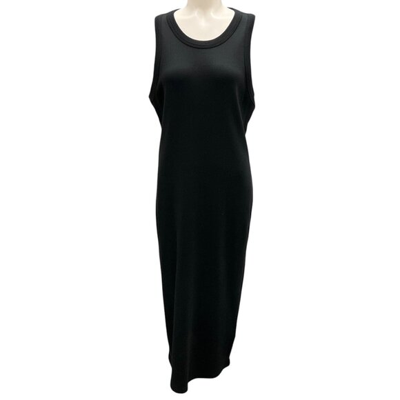 Veronica Beard Black Sleeveless Tank Midi Dress